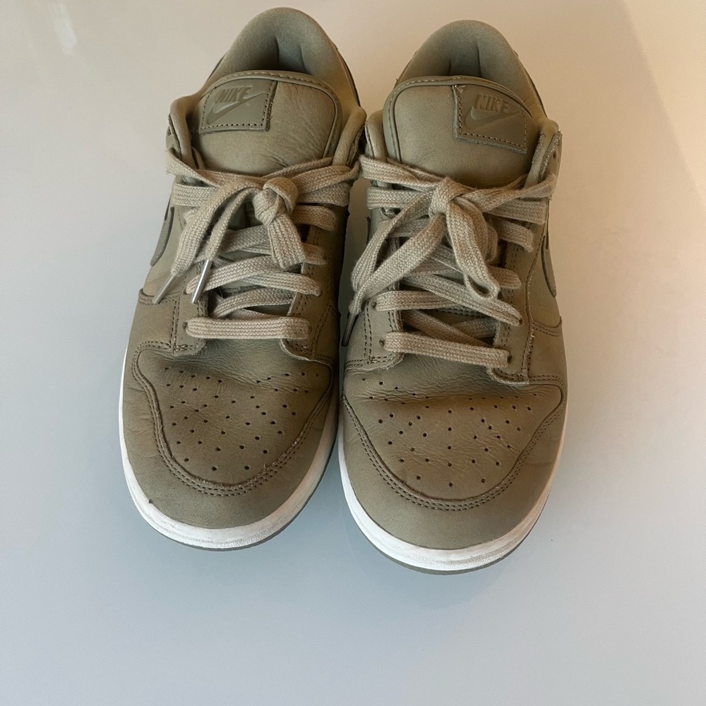 Nike Women's Sneakers in Olive Green with White Sole